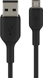 Foto van Belkin usb a naar micro usb kabel 1m kunststof zwart