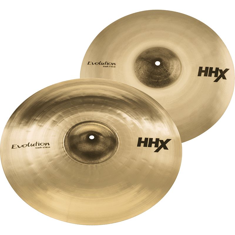 Foto van Sabian 15004xeb hhx evolution crash pack 17 en 19 inch, brilliant