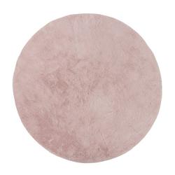 Foto van Vloerkleed fluffy rond - roze - ø120 cm