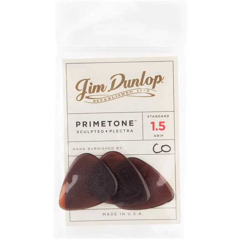 Foto van Dunlop 510p150 primetone standard grip pick 1.5 mm plectrum set 3 stuks