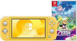 Foto van Nintendo switch lite geel + zelda: echoes of wisdom switch