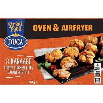 Foto van Duca street food karaage crispy chicken bites japanese style 8 stuks 240g bij jumbo