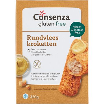 Foto van Consenza glutenvrije rundvleeskroket 4 stuks bij jumbo