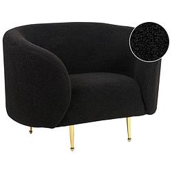 Foto van Beliani loen - fauteuil-zwart-polyester