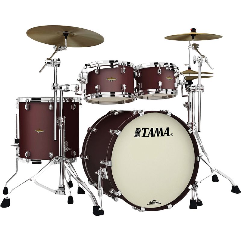 Foto van Tama ma42tzs-fbm starclassic maple flat burgundy metallic 4d. shellset