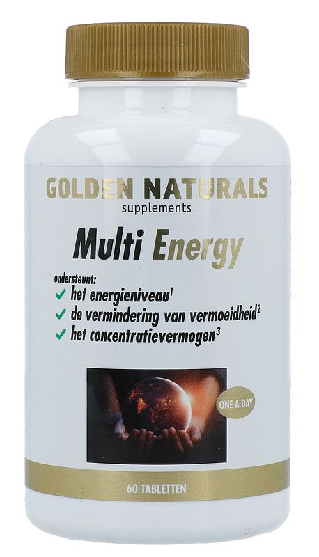 Foto van Golden naturals multi strong gold energy tabletten