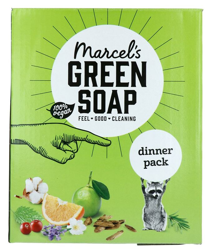 Foto van Marcels green soap dinner pack