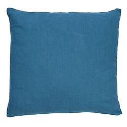 Foto van Dutch decor linn - kussenhoes linnen provincial blue 45x45 cm - blauw - blauw