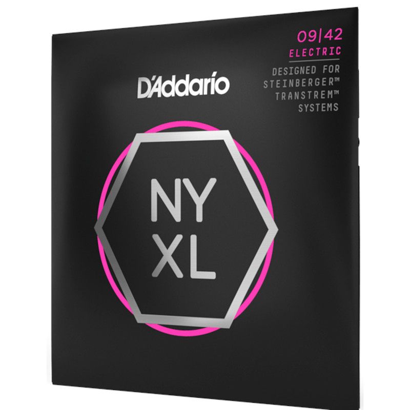 Foto van D'saddario nyxls0942 09-42 super light double ball end nickel wound snaren voor headless gitaar