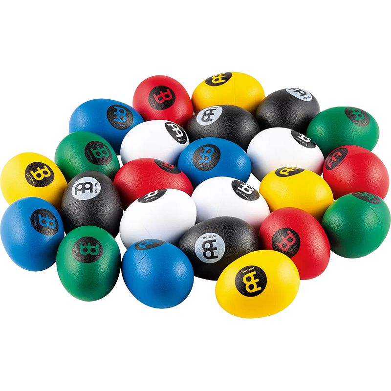 Foto van Meinl es-set24-mc egg shakers verschillende kleuren 24 stuks