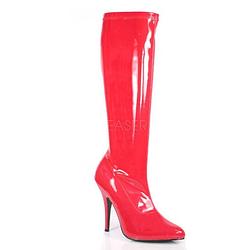 Foto van Rode hoge dames laarzen 40 - verkleedschoenen