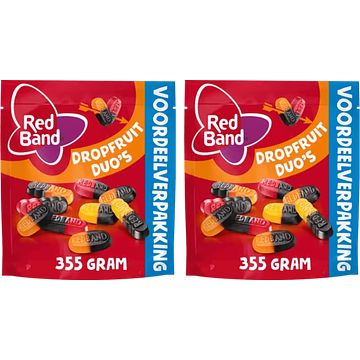 Foto van Red band dropfruit duo'ss xl 2 x 355g bij jumbo