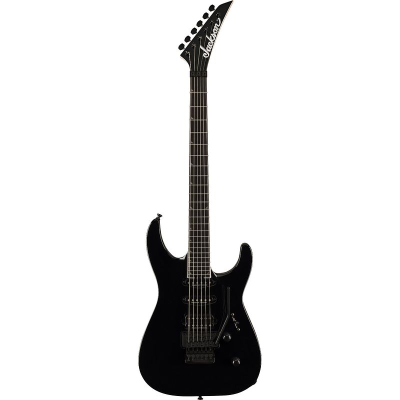 Foto van Jackson pro plus series soloist sla3 eb deep black elektrische gitaar met gigbag