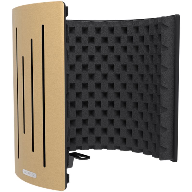 Foto van Vicoustic flexi screen ultra mkii metallic gold microfoon reflectiefilter