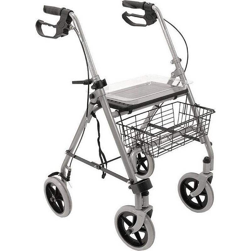 Foto van Drive road rollator incl. mandje, dienblad en stokhouder