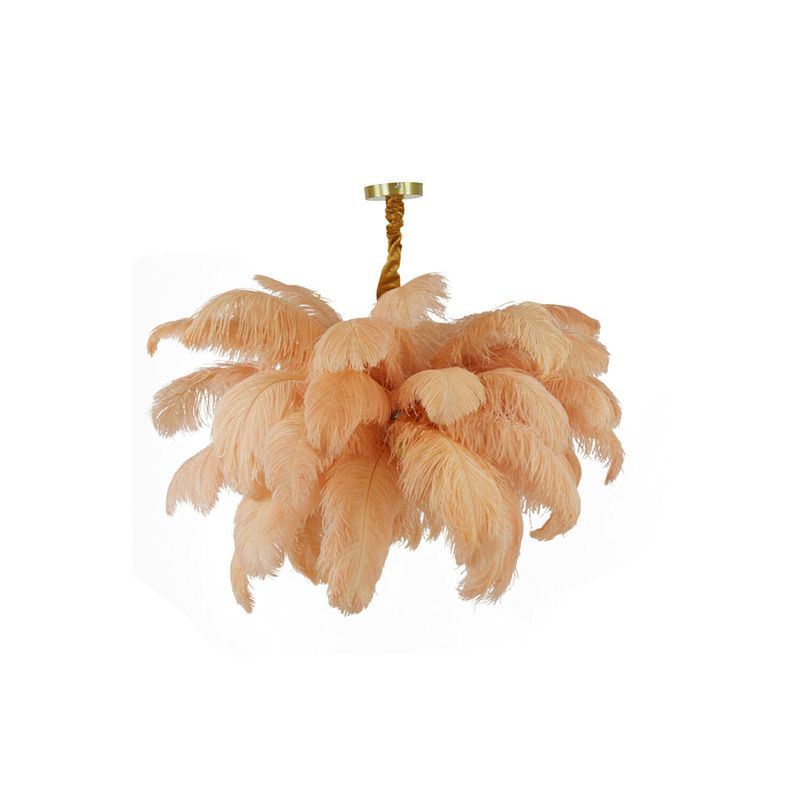 Foto van Hanglampen light and living feather goud