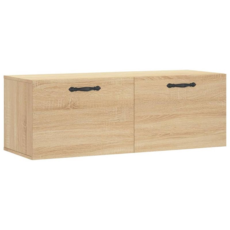 Foto van Vidaxl wandkast 100x36,5x35 cm bewerkt hout sonoma eikenkleurig