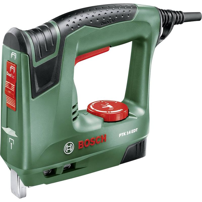 Foto van Bosch home and garden ptk 14 edt 0603265500 elektrotacker type niet type 53 lengte nieten 6 - 14 mm