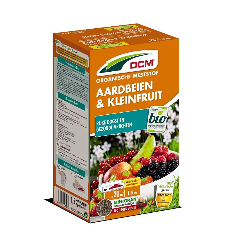 Foto van Meststof aardbeien & kleinfruit 1,5 kg in strooidoos