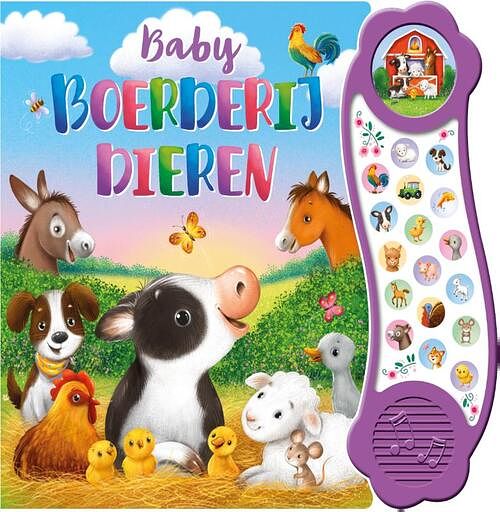 Foto van Baby boerderijdieren - geluidenboek - james phoenix - kartonboekje;kartonboekje (9789036644655)