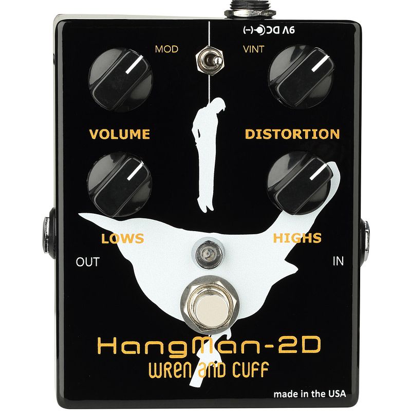 Foto van Wren and cuff hangman-2d high-gain distortion effectpedaal