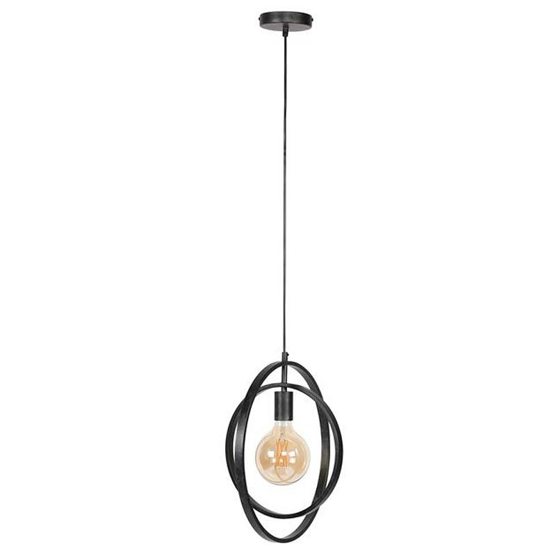 Foto van Hoyz - industrieel hanglamp - 1 lamp - turn around - zwart