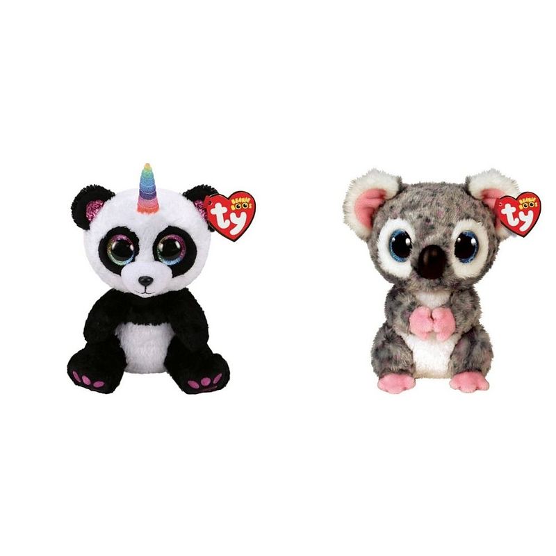 Foto van Ty - knuffel - beanie boo'ss - paris panda & karli koala