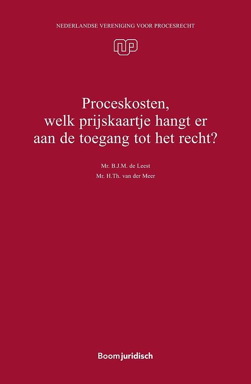 Foto van Proceskosten, welk prijskaartje hangt er aan de toegang tot het recht? - h.th. van der meer, b.j.m. de leest - ebook