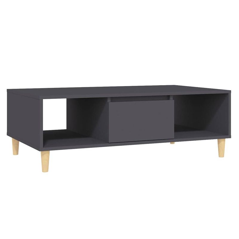 Foto van The living store salontafel scandinavische stijl - grijs - 103.5 x 60 x 35 cm