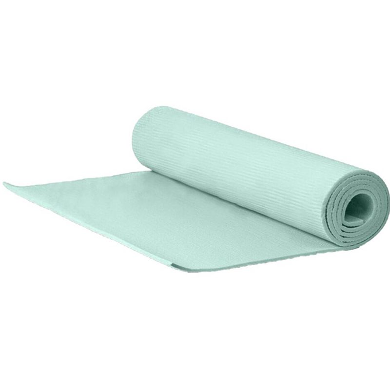 Foto van Yogamat/fitness mat groen 183 x 60 x 1 cm - fitnessmat