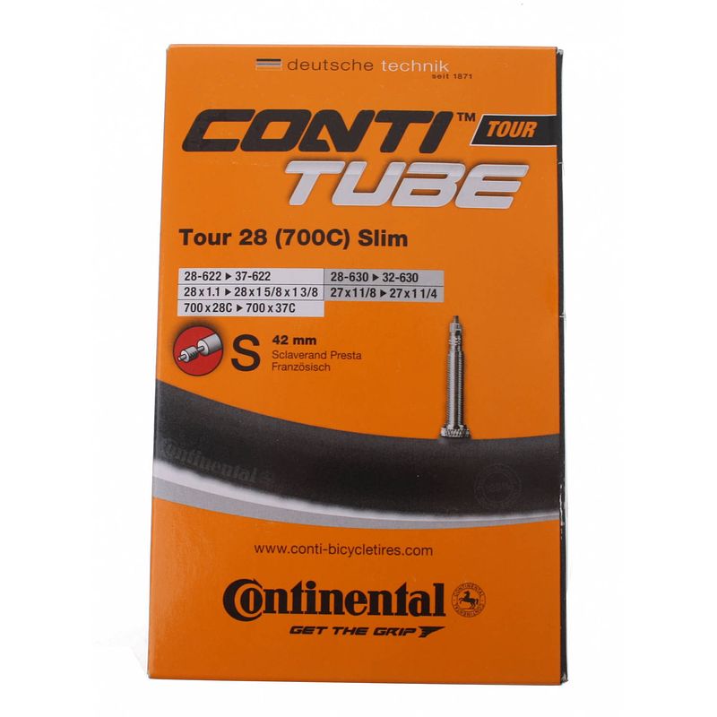 Foto van Continental binnenband tour slim 27/28 inch (28/37-622 28/32-630) fv 42 mm