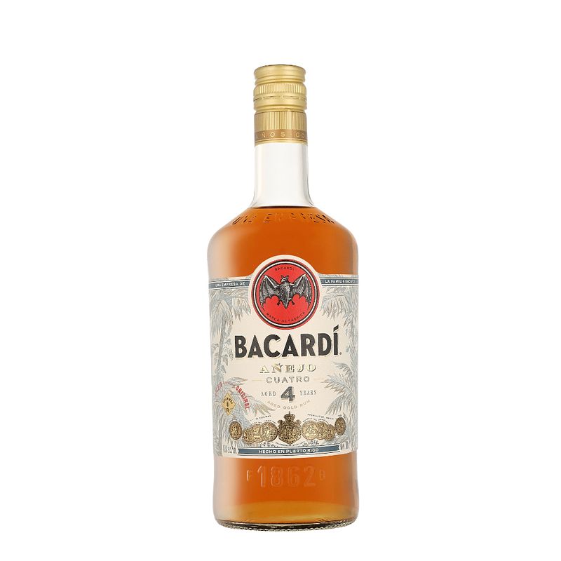 Foto van Bacardi anejo cuatro 70cl rum