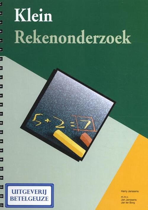 Foto van Klein rekenonderzoek - h. janssens - hardcover (9789087080808)