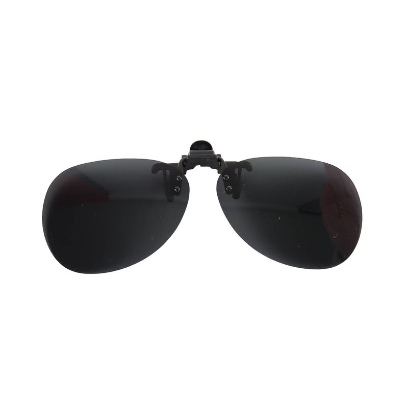 Foto van Montour clip on zonnebril - charlie - ovaal model - zwart - gepolariseerde glazen