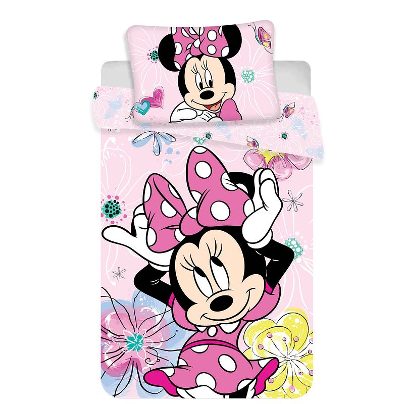 Foto van Disney minnie mouse baby dekbedovertrek vlinder - 100 x 135 cm - katoen