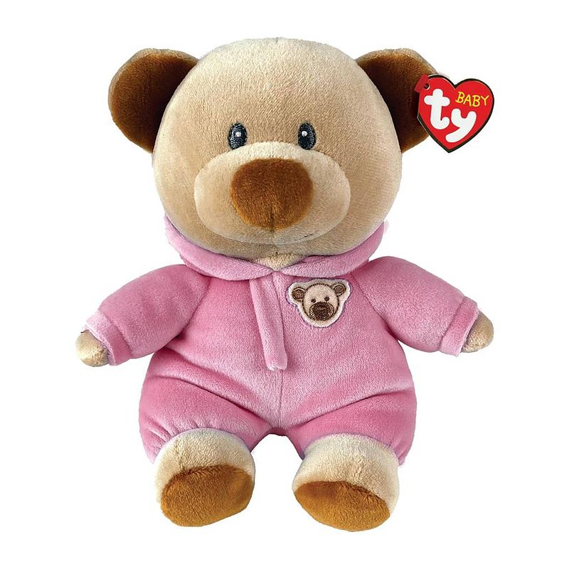 Foto van Ty beanie boo'ss pyjama bear pink 15cm