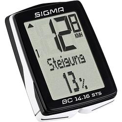 Foto van Sigma fietscomputer bc 14.16 sts cadence zwart