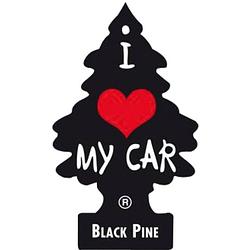 Foto van Arbre magique luchtverfrisser 12 cm x 7 cm black pine zwart