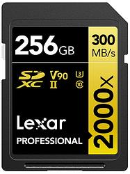 Foto van Lexar professional 2000x gold 256gb sdxc