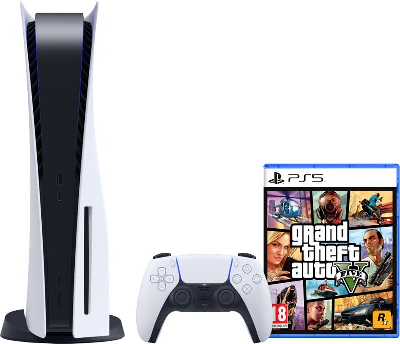 Foto van Playstation 5 disc edition + gta 5