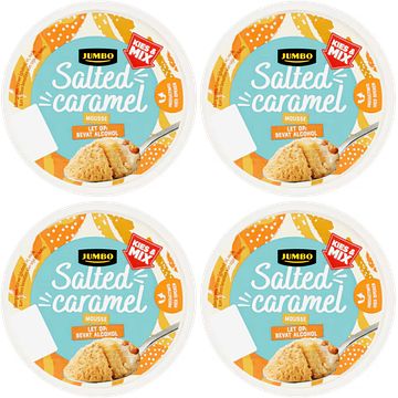 Foto van Jumbo salted caramel mousse 4 x 80g