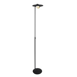 Foto van Design vloerlamp - steinhauer - kunststof - design - led - l: 28cm - voor binnen - woonkamer - eetkamer - zwart