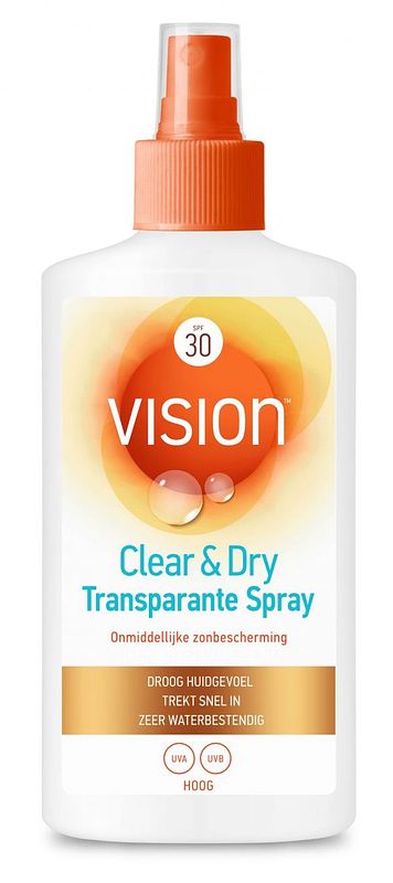 Foto van Vision clear & dry transparante spray spf 30