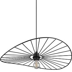 Foto van Hanglamp chapeau zwart mat excl. fitting 1x e27 7w