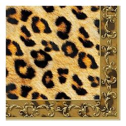 Foto van 20x luipaard servetten 33 x 33 cm - feestservetten