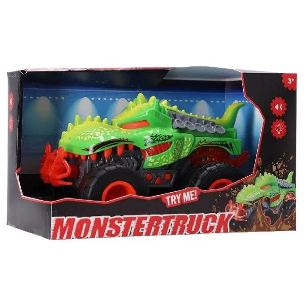 Foto van Monstertruck dino groen met licht en geluid