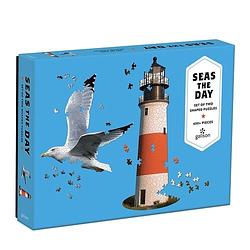 Foto van Seas the day 2 in 1 shaped puzzle - puzzel;puzzel (9780735364790)