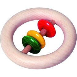 Foto van Walter rammelaar hout rond 10 cm multicolor