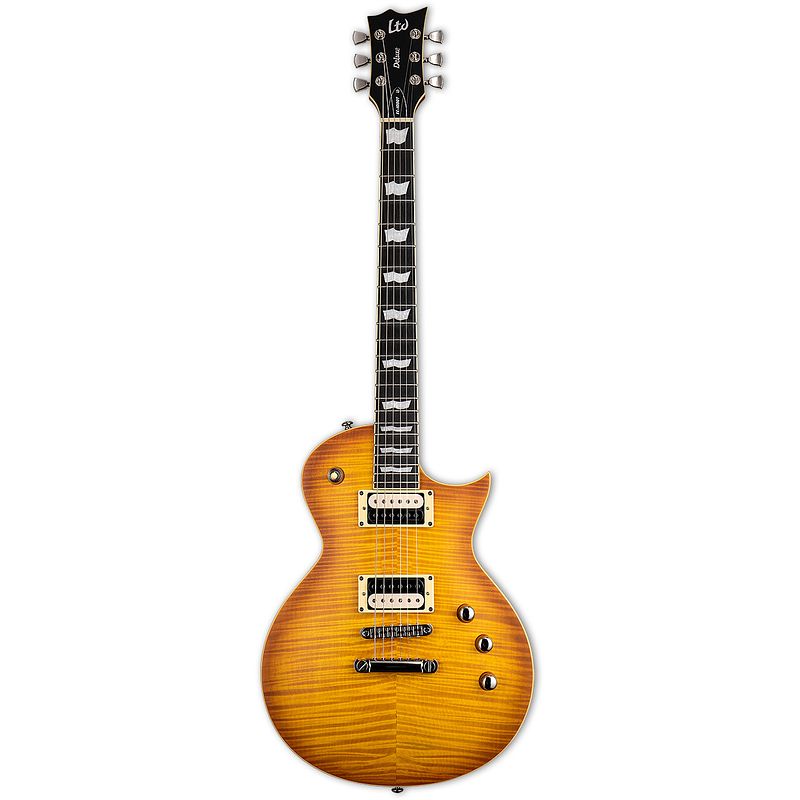 Foto van Esp ltd deluxe ec-1000t honey burst satin met fishman fluence