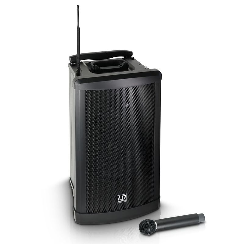 Foto van Ld systems roadman 102 b5 draadloze mobiele accu luidspreker met cd 584 - 607 mhz